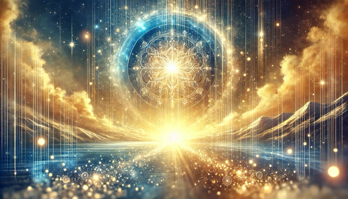 Víspera de Año Nuevo 2025- Una Celebración de Luz y Reflexión Festiva ilustración simbolizando la celebración de la Víspera de Año Nuevo 2025, con un ambiente sereno y alegre.